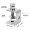 1-1/8” (30 mm) Mini C Clamps Stainless Steel, Small C-Clamp