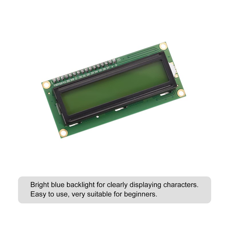 sourcing map LCD 1602 5V with 16 Pin Backlight 16x2