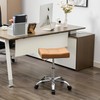 FIRAVOE Office Stool with Wheels (300lbs Capacity) (Adjustable Height 17"-21")