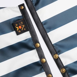 Nakamura Shoten Cutting Cape Haircut Cape Professional Barber Hair Apron, Navy border