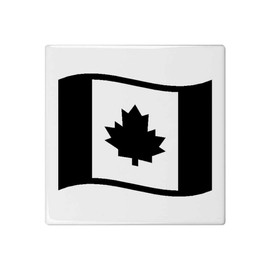 'Canada Flag' 108mm Square Ceramic Tile (TD00024599)