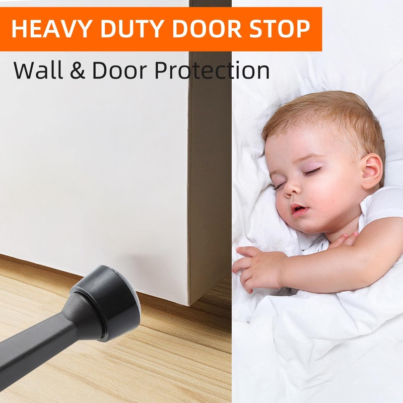 HOME MASTER HARDWARE 12-Pack Heavy Duty Solid Rigid Door Stop