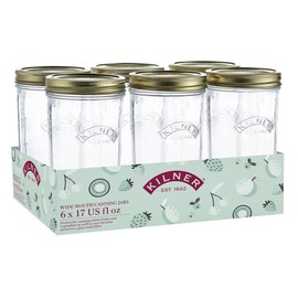 Kilner Wide Mouth Preserve Jar - 500ml, Value 6 Pack