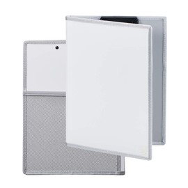 King Jim 5995 Clipboard All-In, With Cover, A4, Short Edge Clip, Bi-Fold, White