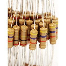 Carbon Film Resistor Kit 1W, Ltvystore 1K Ohm - 2M Ohm Resistors Assorted 1 Watt 5% Compatible for Arduino Resistor Assortment Pack 48 Value, Pack of 480