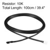 sourcingmap 10K NTC Thermistor Probe 39.4 Inch Epoxy Sensitive Temperature