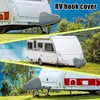Drawbar Cover Caravan, Universal Drawbar Protective Cover, Adjustable Strap Buckles,