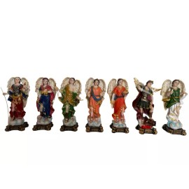 Set of 7 Arcangels Figurines 6" New Archangels Set