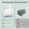 PureSoftness Disposable Face Towel, 100% Cotton, Extra Large 12" x