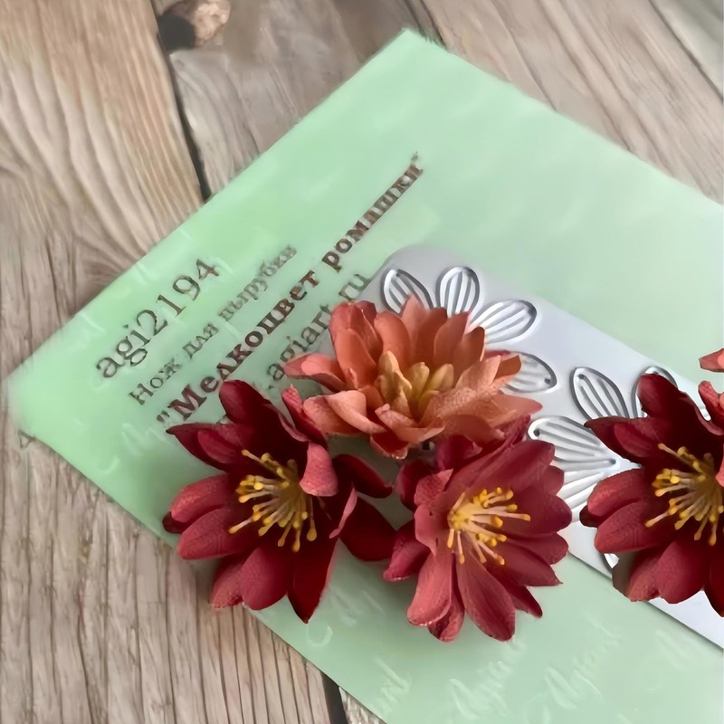 Square Daisy Die Cuts for Card Making Flower Metal Cutting