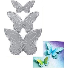 Butterfly Die Cut for Card Making, Butterfly Metal Cutting Dies Congratulations Die Cuts Happy Birthday Embossing Stencils Template for DIY Scrap-Booking Decor Wedding Birthday Blessing Card