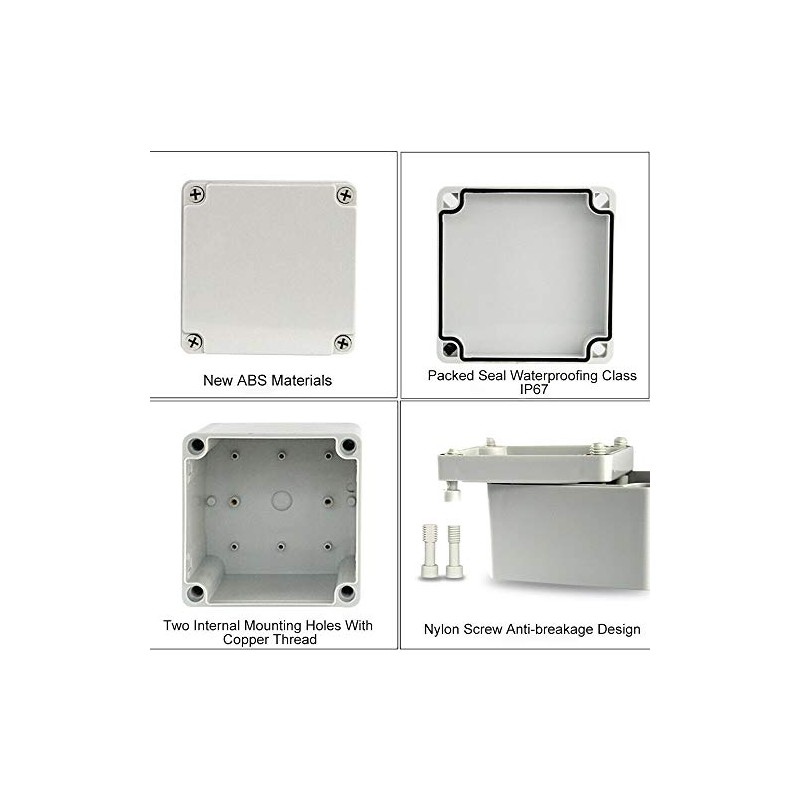 Powertool Junction Box Waterproof IP67 ABS Electrical Project Box DIY