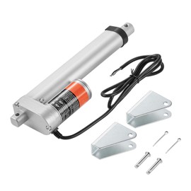 Happybuy Linear Actuator, 12V 6 Inch 220lbs High-Speed 0.55"/s Motion Actuator, with Mounting Bracket, IP54 Protection, for Automation, Industrial, Electric Applications