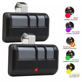 For Chamberlain, For LiftMaster 2X For Chamberlain LiftMaster Garage Door Opener Remote 893LM 953EV-P2 Learn US