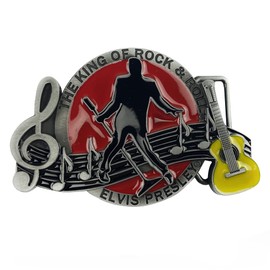 LKMY Men's Belt Buckle 3D Guitar Music Headstock Musician Belt Buckle Western Vintage Handmade Cowboy Belt Buckles Jeans Accessories for Men Women Father's Day, Jita 6