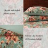 CASAAGUSTO King Comforter Set, 7 PCS Sage & Red Floral