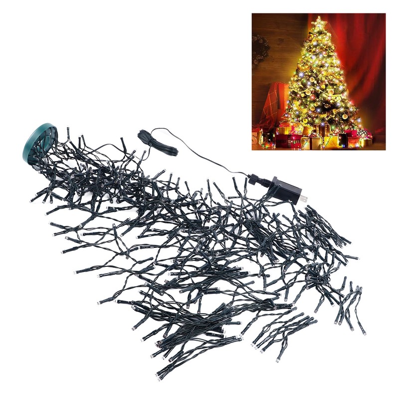 Christmas Tree Decoration Lights with Ring 2m 400 LED Christmas