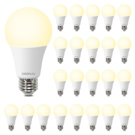 DEGNJU Light Bulbs 24 Pack,100 Watt Light Bulb Eqv, Warm Light Bulbs LED 1500LM, Soft White Light Bulb E26, 13W Bright Standard LED Bulb, 15000H, Non-Dimmable, E26 Bulbs for Rooms