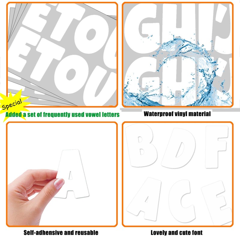Bemeol Bulletin Board Letters 216 Pcs 2.5 Inch Alphabet Letter
