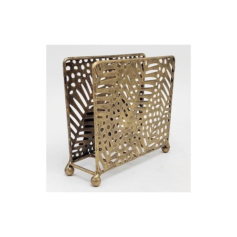 Chez Juju Bronze Elephant Tabletop Napkin Holder | Metal Freestanding