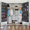 UESDU Hanging Shoe Storage, 24 Pockets Storage Bag for Shoes,