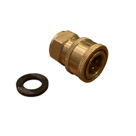 HOTEISON High Pressure Washer 3/8 One-Touch Coupler Compatible with M22 High Pressure Washers, High Pressure Washer Hose Installation and Removal with One Touch (Female-M22 Female Thread)