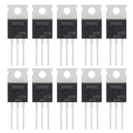 ALLECIN IRF9540 IRF9540N MOSFET Transistors 100V 23A IRF9540NPBF P-Channel Power Mosfets Transistor 100 Volt 23 Amp TO-220 (Pack of 10Pcs)