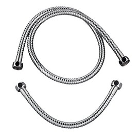 Wirquin 60719566 Highly Resistant Shower Hose 1 m with 30 cm for Column