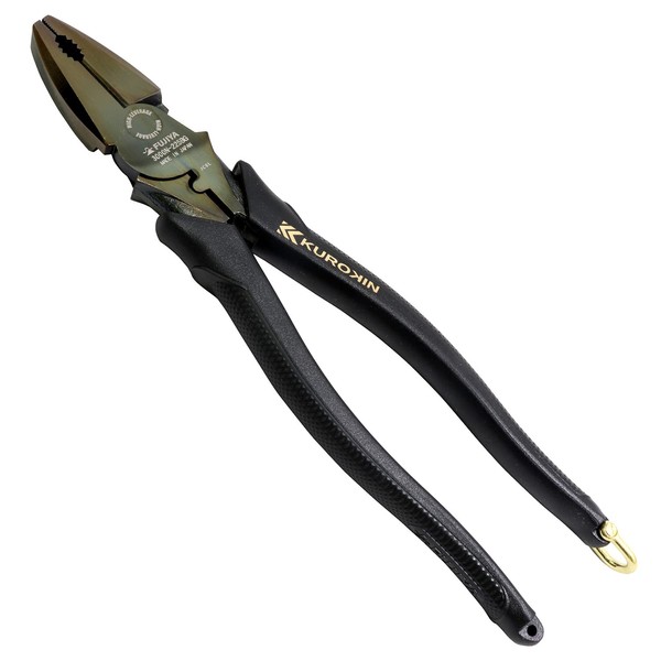 Fujiya 3000N-225BG High-leverage Pliers (Black Gold with Shackle), 8.9 inches