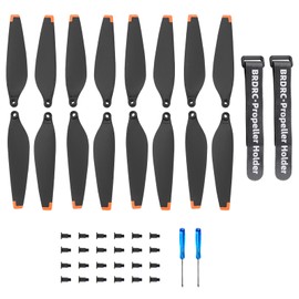 Pack of 8 Propellers for Mini 3, Slightly Quiet Stable Quick Release Propeller Blade Replacement Propeller for DJI Mini 3 (Orange) Drone Accessories with 2 Propeller Fixer Holder (Not for Mini 3 Pro)