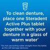 Steradent Active Plus Denture Daily Cleaner, 30 tablets