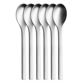 Puresigns One Extra Kaffeelöffel-Set aus 18/10 Edelstahl, 6 Stück, Matt, Langlebig & Spülmaschinenfest, Ideal für Kaffee und Dips, Geschenkbox Inklusive - Perfektes Einzugsgeschenk