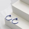 Ceramic Stud Half Hoop Earrings for Cartilage Women Sensitive Ears
