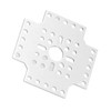 5pcs Hole Pattern Brackets Aluminum Alloy Holes Grid Plates for