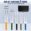 Tuning Fork Set for Healing & Vibration Therapy – 128hz,