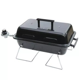 Master Cook 11" Portable Tabletop Propane Grill Black Compact 1000 BTU Picnic Camping BBQ