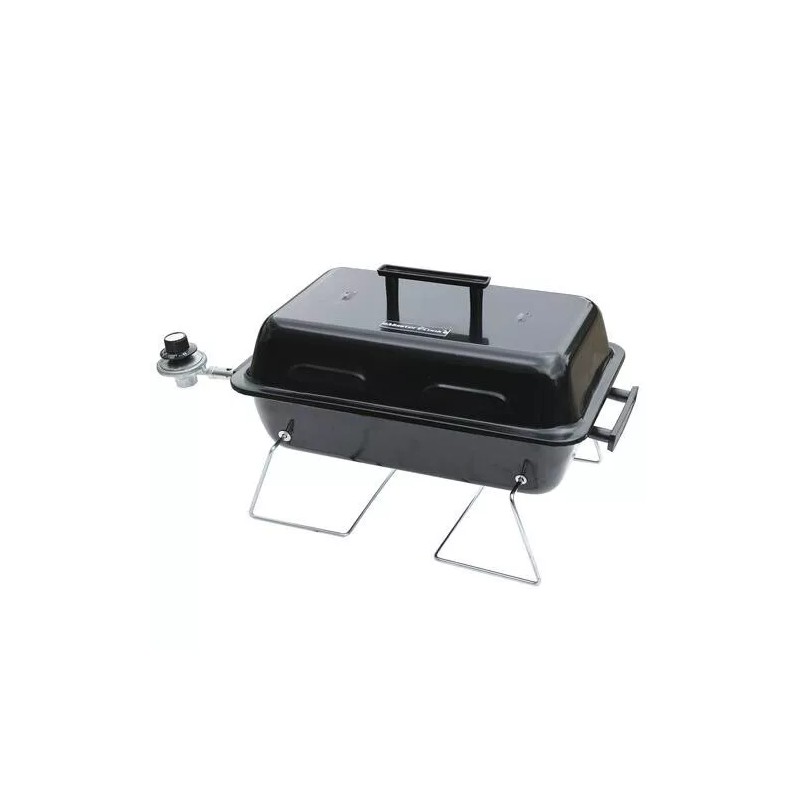 Master Cook 11" Portable Tabletop Propane Grill Black Compact 1000