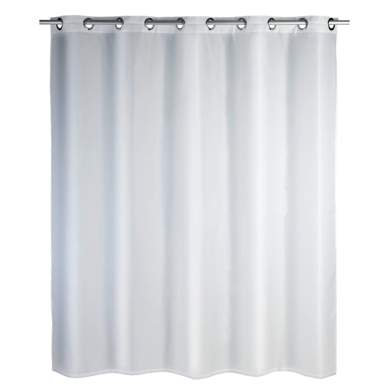 Wenko Shower Curtain Comfort Flex 180x200cm in White, Polyester 180