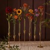 Bud Vases with Candle Holders: Glasseam 7Pcs Small Vase &
