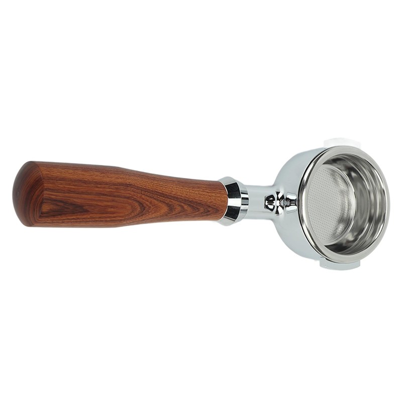 Saluaqui E61 58 mm Bottomless Portafilter, Double Coffee Brew Handle
