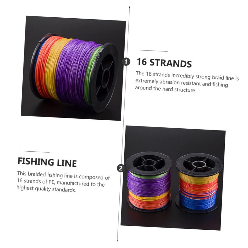 Gatuida 1 Roll Braided Fishing Line Pe Strands with Strong