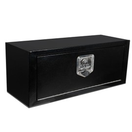 PRUNkuar 27 Inch Underbody Truck Tool Box Heavy Duty Steel Plated Storage Box with T-Handle Lock Waterproof Smooth Surface 27"x 10"x 10" for Pickup, Truck Bed, RV, Trailer Black