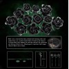 Free Tribe Black Rose Bouquet Building Set - Botanical Collection