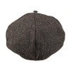 Boland 33017 Birmingham Hat Brown/Black Peaked Cap English Fabric with