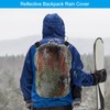 PATIKIL 8-15L Waterproof Rucksack Cover, Non-Slip Backpack Rain Cover for