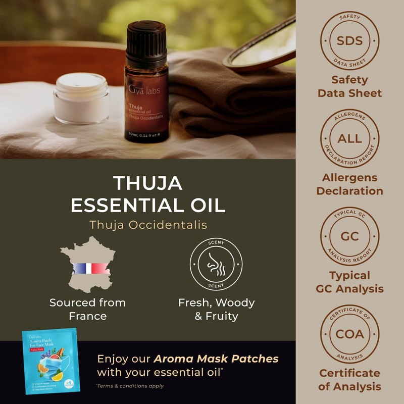 Gya Labs Thuja Essential Oil - 0.34 Fl Oz -