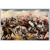 c1940s Oklahoma City OK Postcard The Run Horseback Wagon Train