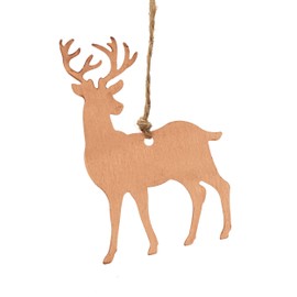 NKlaus Christmas Ornament Reindeer - Pure Copper (100%) Handmade Copper Decorative Ornament for Christmas Tree 16159