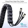 High Flex 6 Pin Hirose Female HR10A-7P-6S Cable for Basler