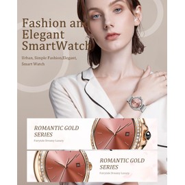 Women Smart Watch Diamond Bracelet Bluetooth Call Heart Rate Monitoring Fashion Fitness Sports Ladies Smartwatch (Silver)